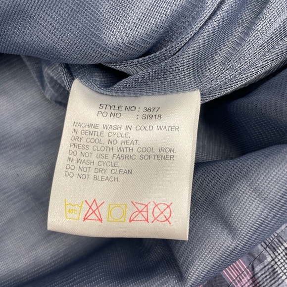 Sunice Weather Women's Size XL 1/4 Zip Pullover Windbreaker Pink Plaid *Read - Picture 7 of 8